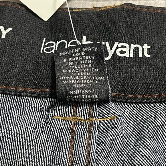 LANE BRYANT Distinctly Boot Cut Jeans Dark Wash Stretch Size 28 - Picture 3 of 11